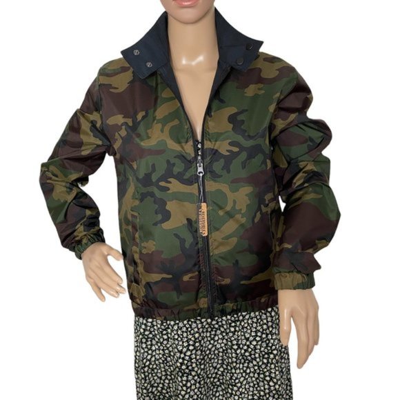 Vans Sport Check Reversible Jacket Black Casual Camo Women's Size XS VN0A4SB2BLK - Picture 3 of 12